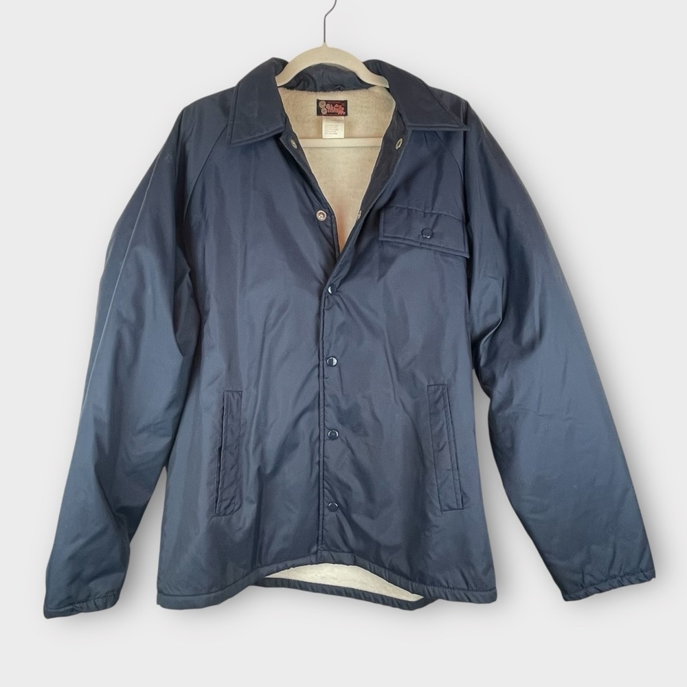 Hi Gear Vintage Nylon Shell Fleece Lined Jacket Men’s Medium Navy